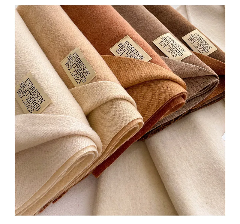Sciarpa da donna in cashmere, 100% lana, calda e morbida, tinta unita, invernale, collo scialle 241007_voghion.com