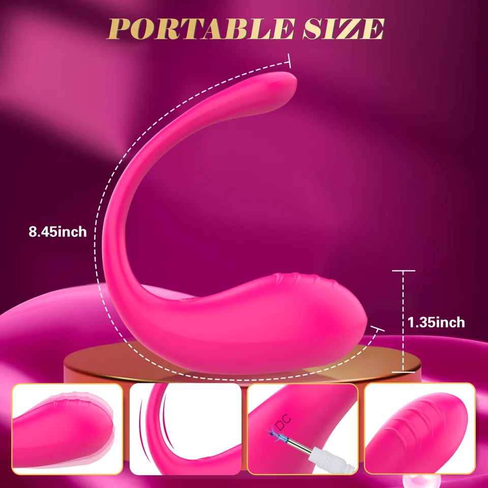 App-controlled Vibrating G-spot & Anal Egg Massager For Women_voghion.com