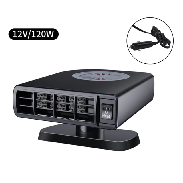 120W DC 12V/24V Aquecedor de ventilador de carro Aquecimento Aquecedor Descongelador Demister para o inverno_voghion.com