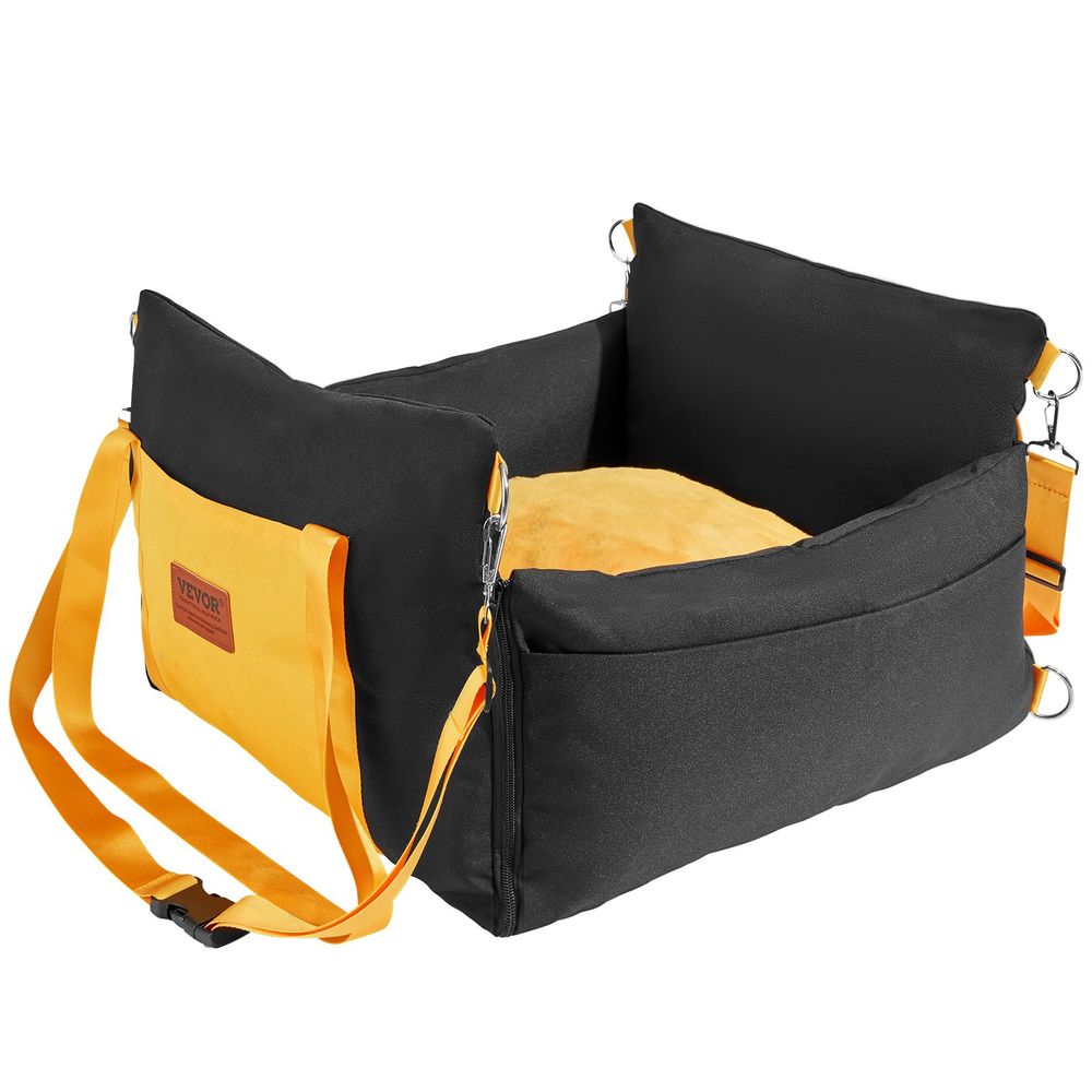 VEVOR Dog Booster Car Seat Pet Car Seat For Small Dog Up To 25lbs Black_voghion.com