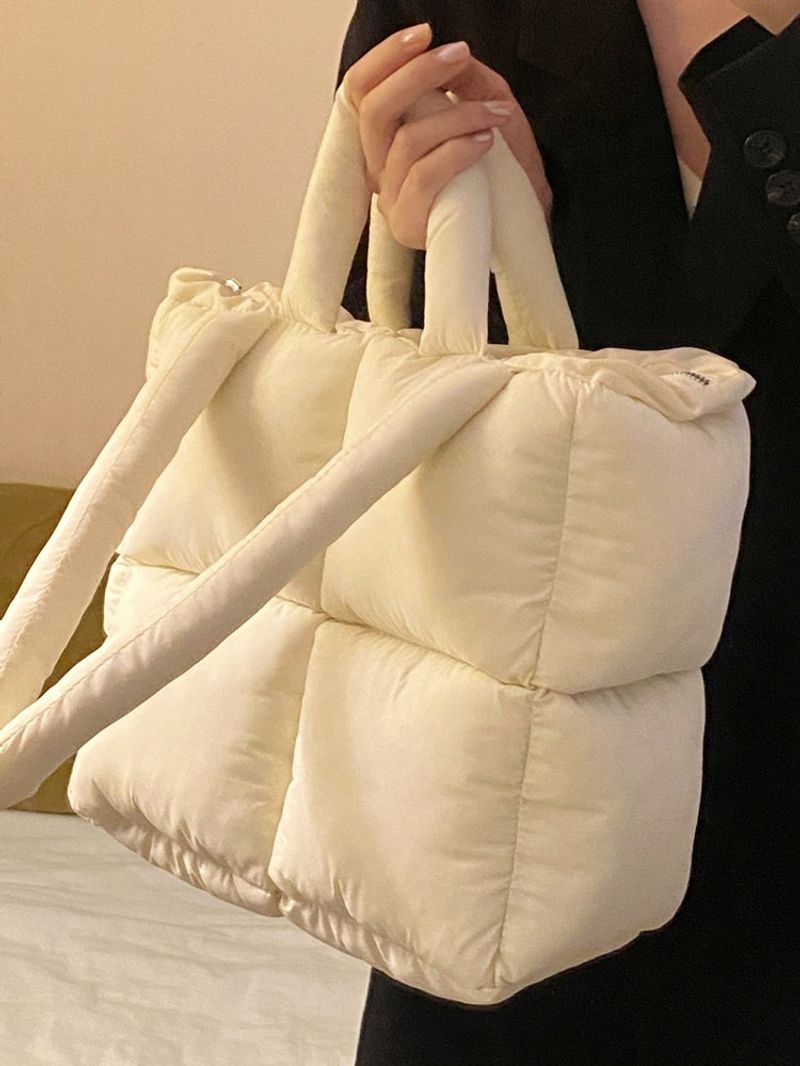 Designer Puffy Umhängetasche Damen Gesteppte Space Baumwolle Daunenfeder Gepolsterte Handtasche mit großer Kapazität_voghion.com