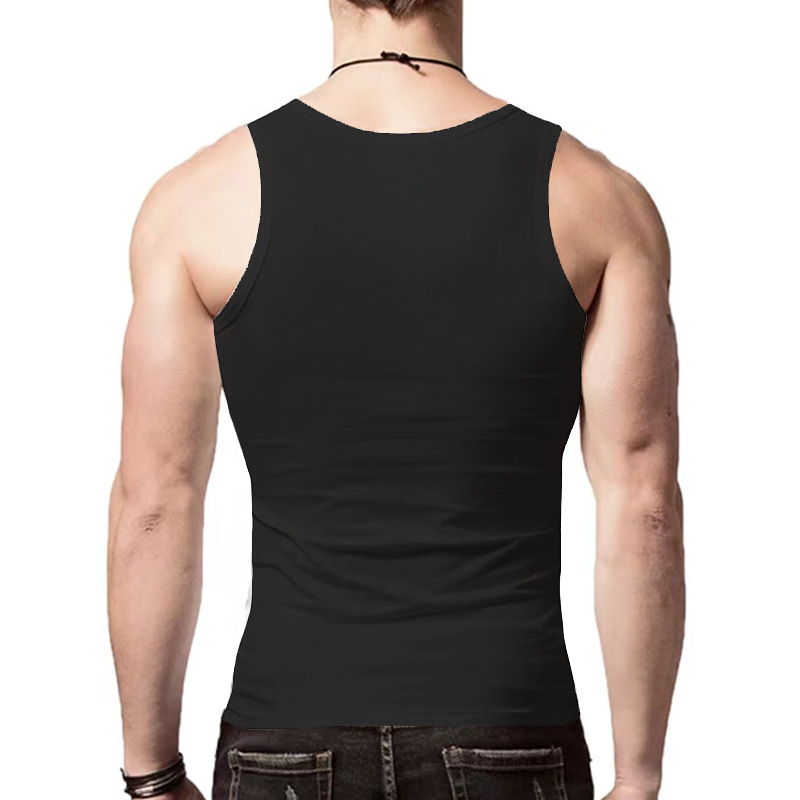 Cross-border New American Style Men's Vest Wearing Trendy Hurdle Sports Fitness Men's Spring and Summer Undershirt Vest_voghion.com