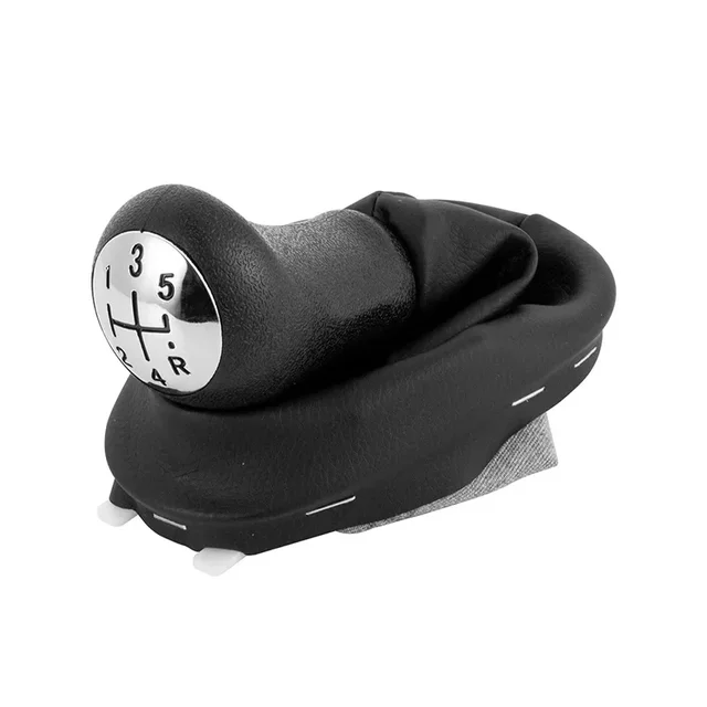Pommeau de levier de vitesse à 5 vitesses avec soufflet de levier pour Renault Clio 3 III Megane Scenic 2 II Kangoo_voghion.com