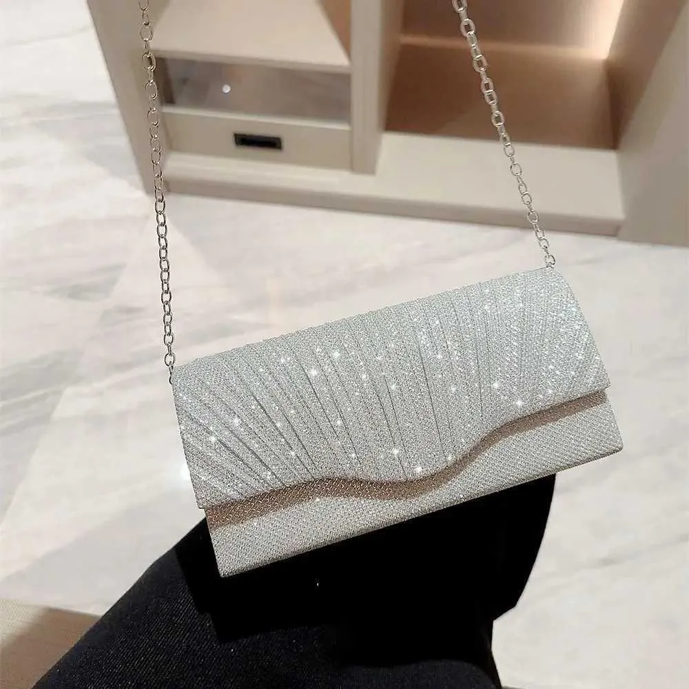 Home>Produkte>Mode für Damen>Goldene und silberne Satin-Nachttasche>Sparkg Banquet Clutch Y241019_voghion.com