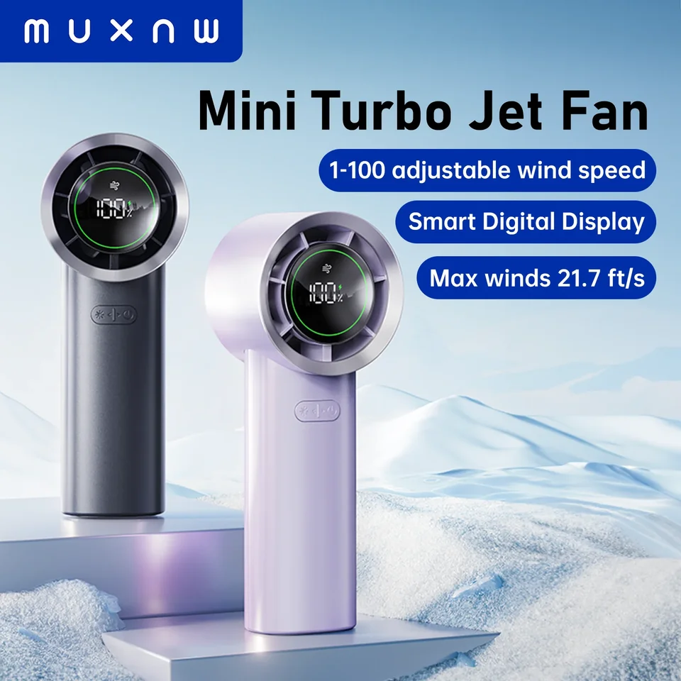 Tragbarer Handheld Turbo Jet Ventilator Wiederaufladbarer Minilüfter_voghion.com