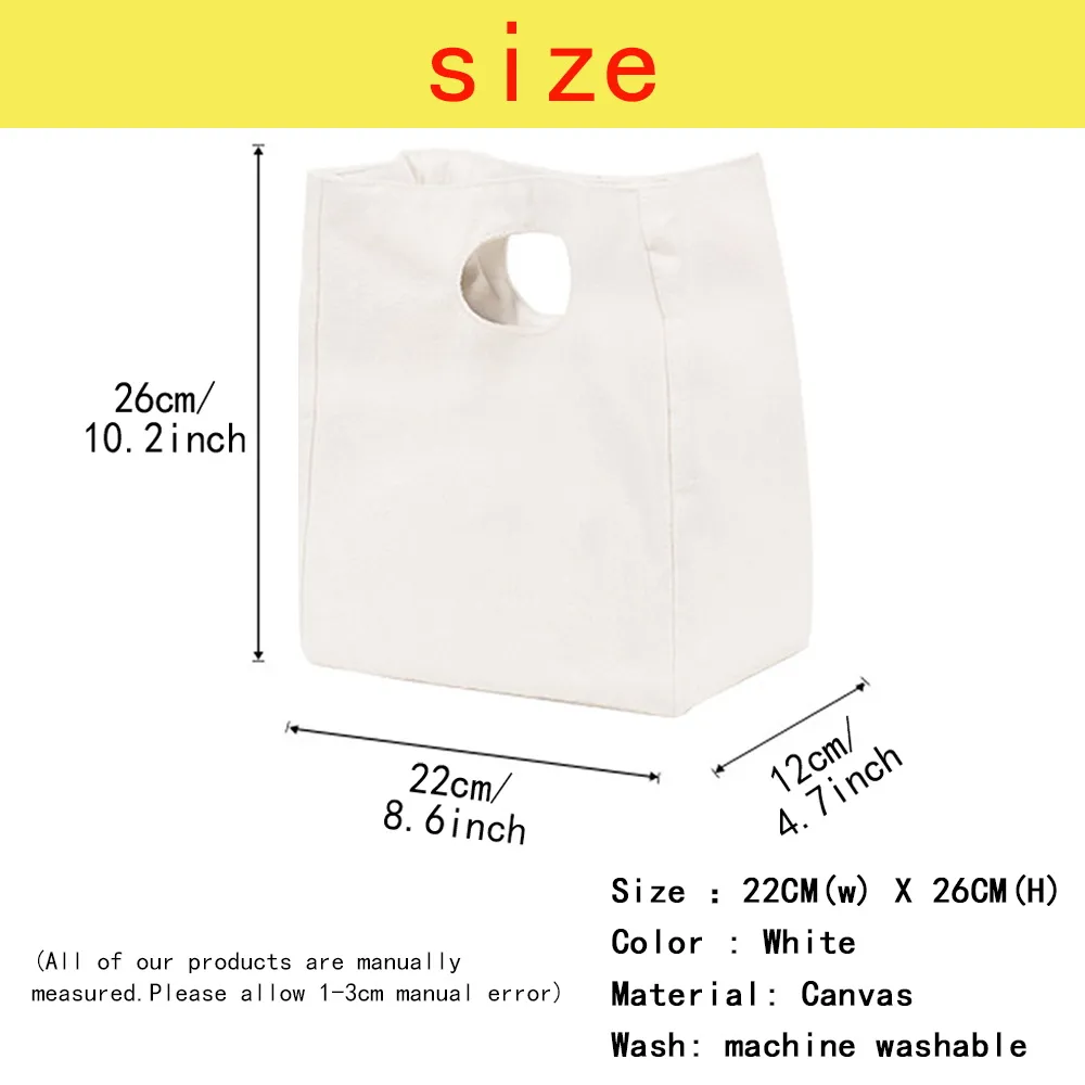 2023 Canvas Lunch Dinner Bags Print Handbag Picnic Travel Breakfast Box Lunchbox School Child Thermal Bag Tote Food Door_voghion.com