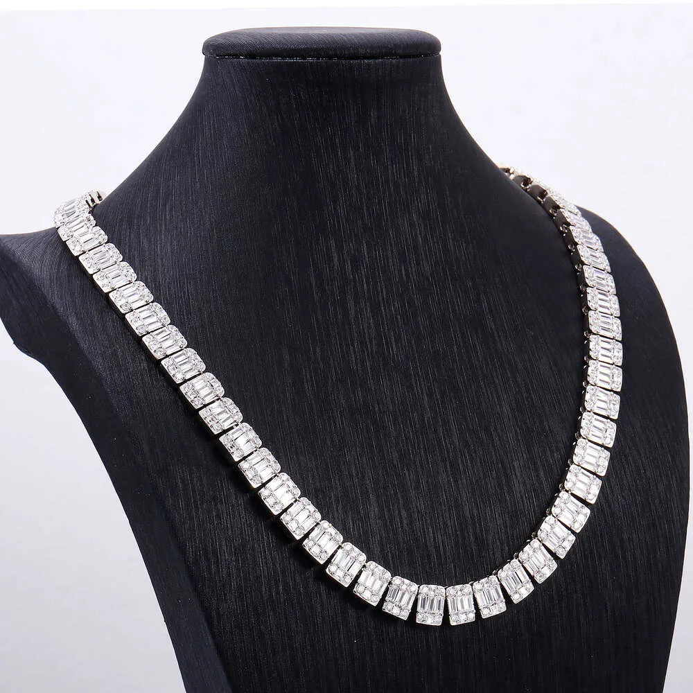 prezzo all'ingrosso catena di diamanti mossinate gioielli hiphop moissanita cubana de 10mm baguette cuban link_voghion.com