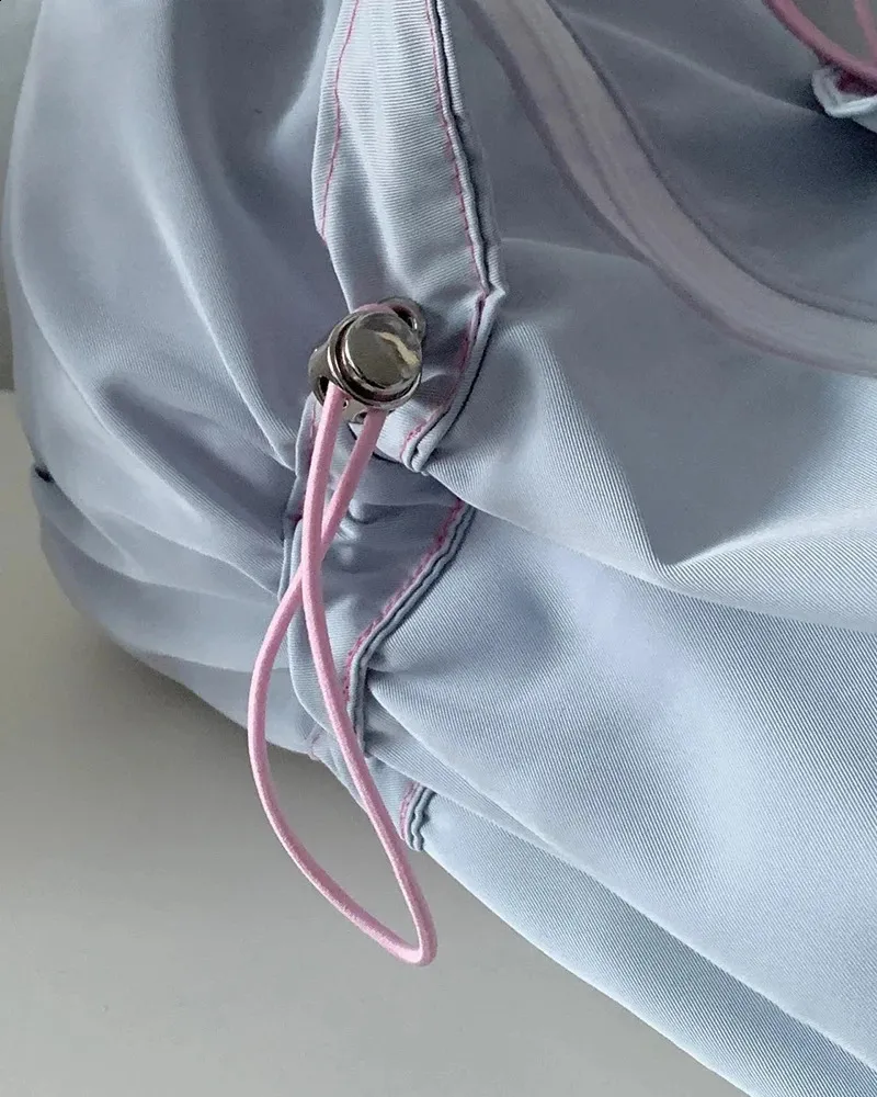 Miyagawa Borsa da donna 2024 Borsa a tracolla singola con coulisse e fiocco coreano Borsa da ascellare casual e versatile per donna_voghion.com
