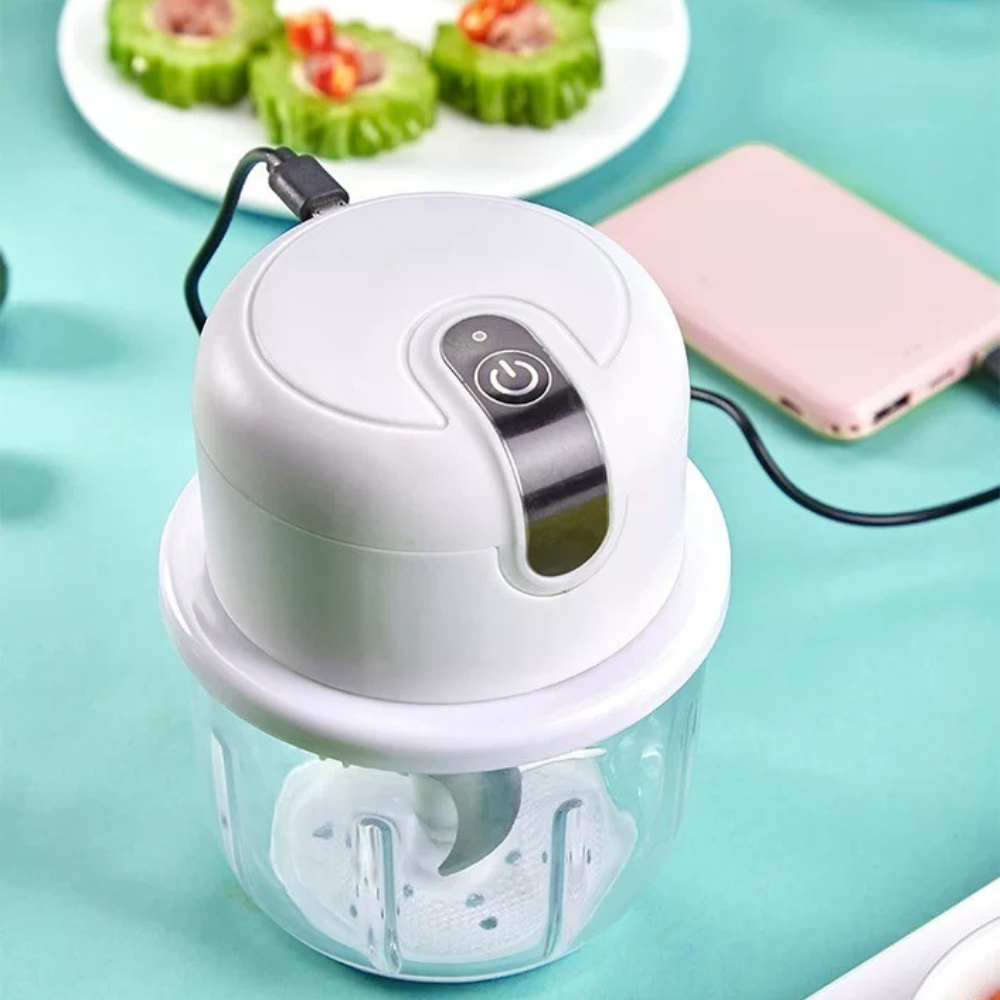 Electric Garlic Masher Portable Chopper Multi-function Meat Grinder Masher Machine Mini Garlic Vegetable Chopper USB Charging_voghion.com