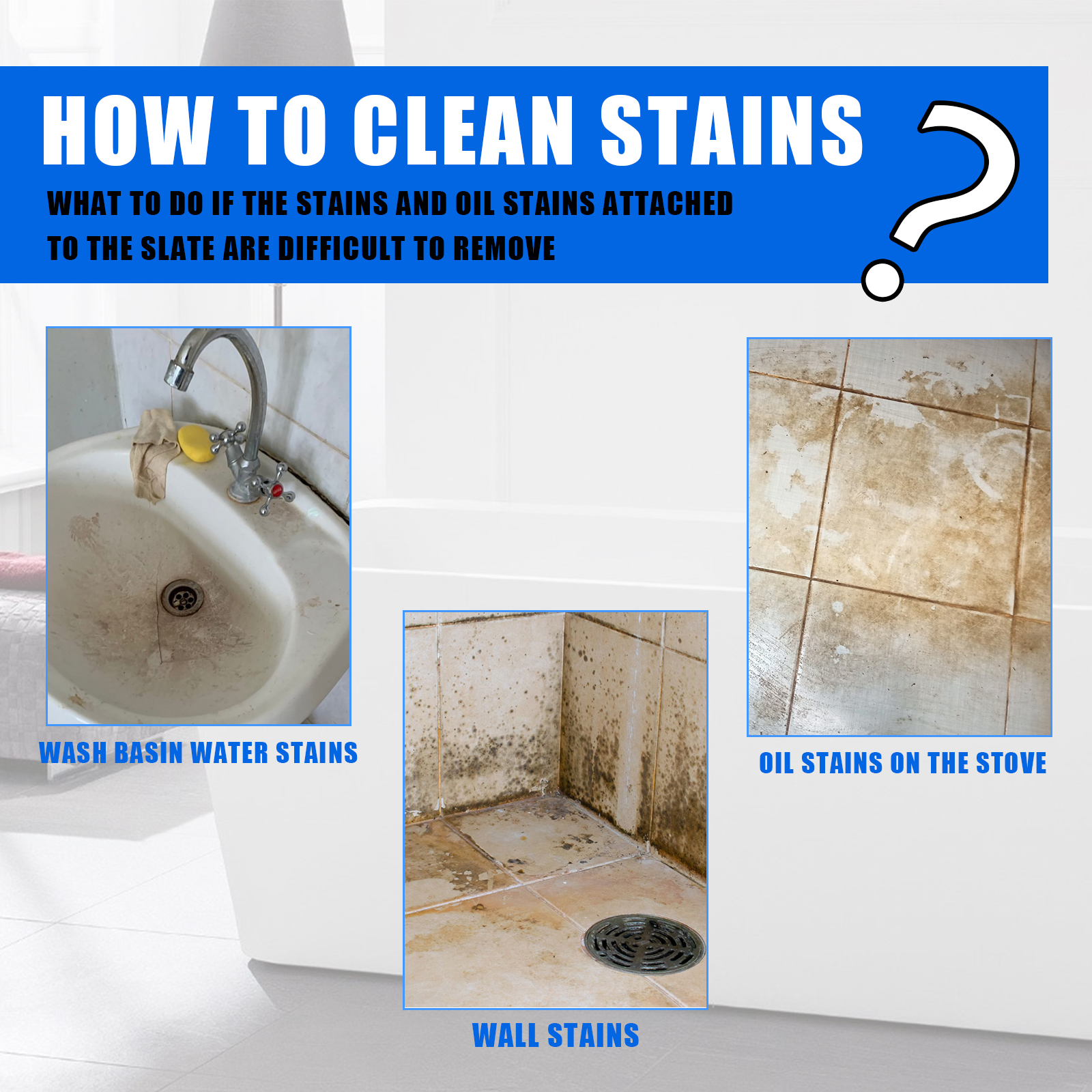 Jaysuing Stone Cleaning Spray, Domestic Kitchen Marble Tile Decontamination Repair Scratch Cleaner_voghion.com