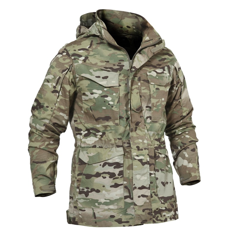 Men's Clothing  Pave Eagle Archon Men's M65 Tactical Windbreaker Outdoor Camouflage Jacket Military Fan Jacket PLY 16