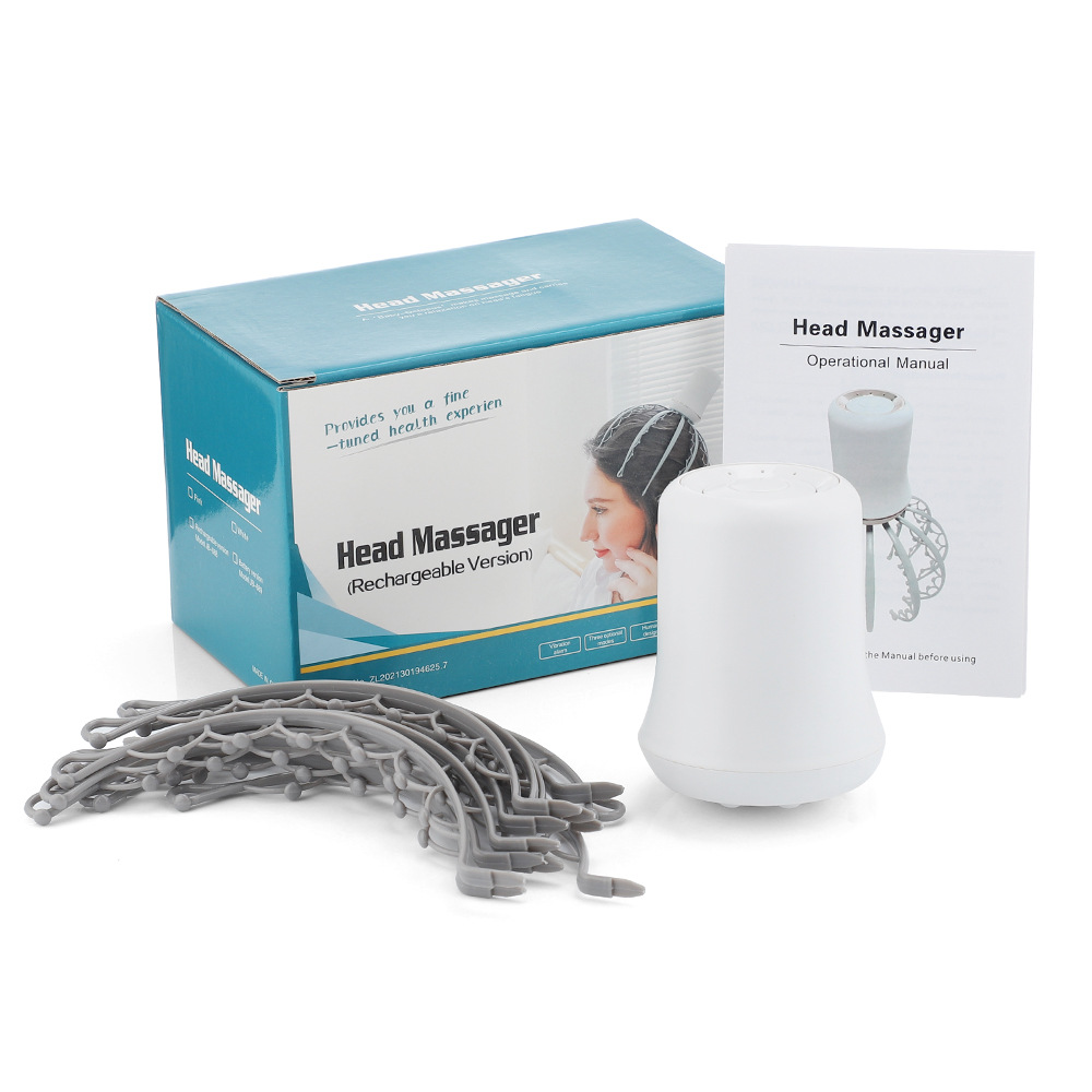 Octopus massage claw multifunctional electric head massager intelligent meridian dredging headache relief_voghion.com