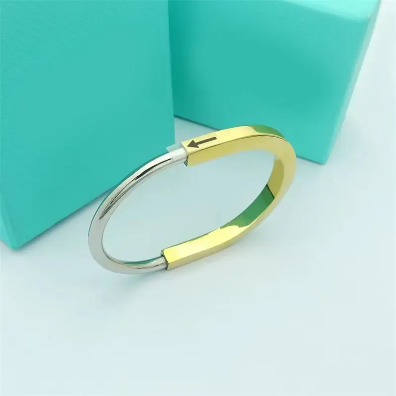 Lock Designer Women Stainless Steel Rose Gold Sier Bracelet Fashion Jewelry Gifts Bangle CYG239279-6_voghion.com