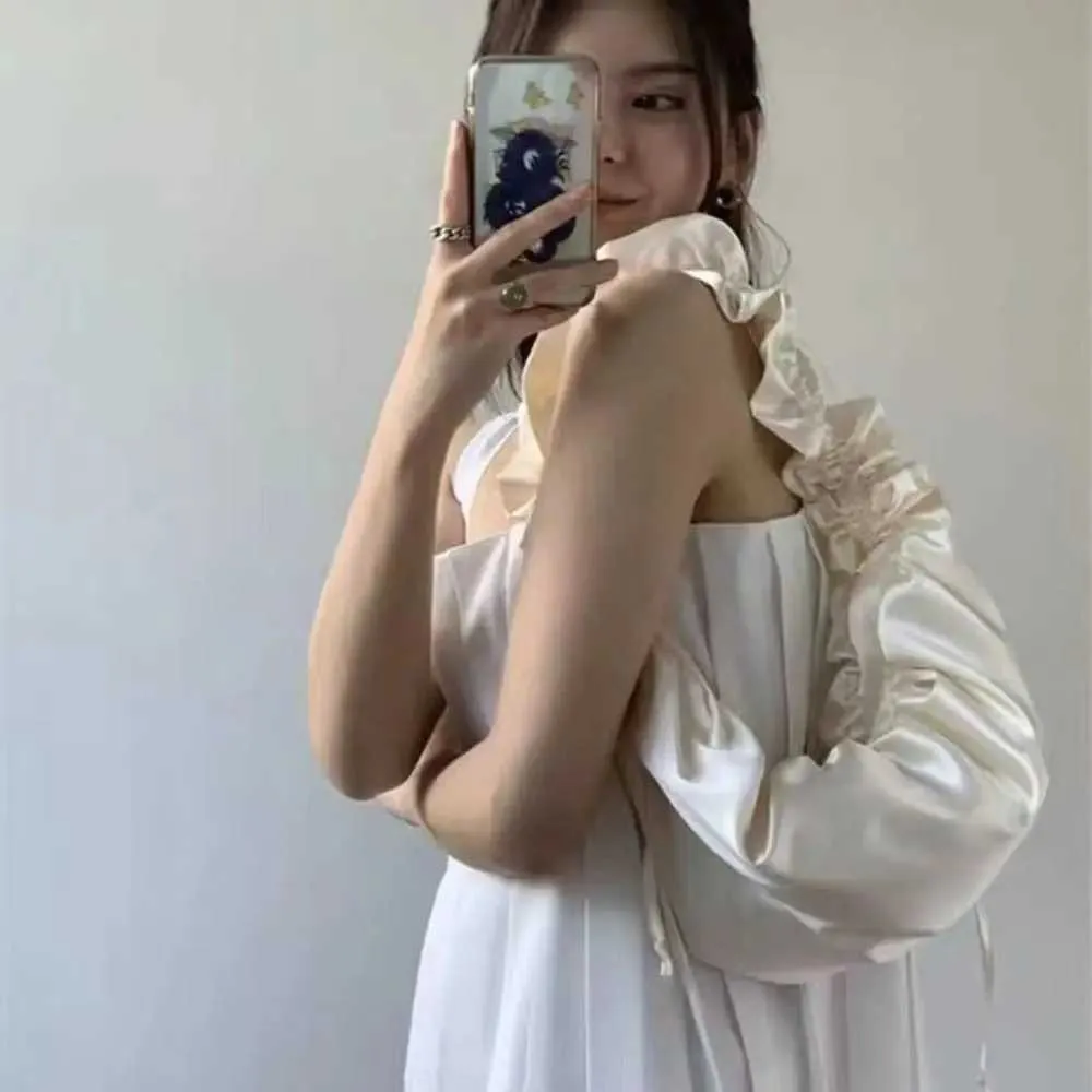 Silk Satin Oxford Handbag New Big Soft Shoulder Side Fold Underarm Bag WomenC241104_voghion.com