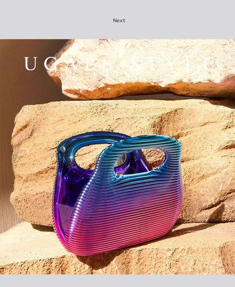 Borsa a tracolla da donna con motivo a onde a righe quadrate, in acrilico, da sera, per feste di nozze_voghion.com