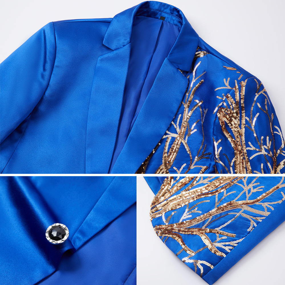 abbigliamento popolare abiti ricamati da uomo, costumi da palcoscenico con paillettes dorate, abiti hip-hop_voghion.com