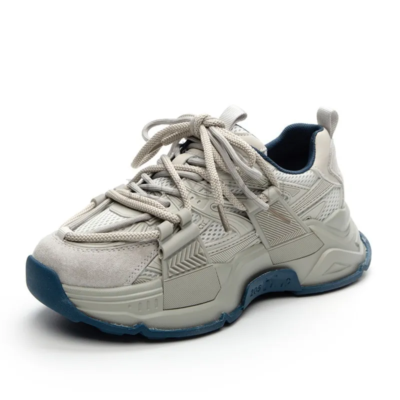 Thick Sole Round Toe Running With Mesh Surface For Lightweight Non Slip Breathable Casual And Comfortable Sports Shoes_voghion.com