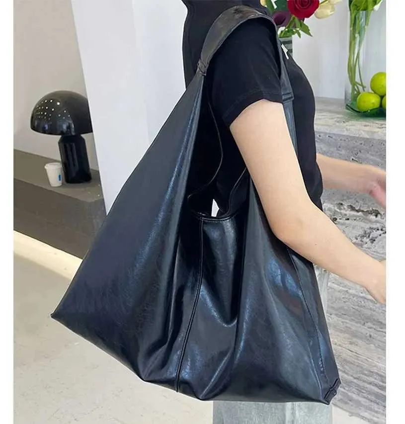 Moud Sier Fraen Schëller Grouss Mark Design Damen Hobos Handtaschen PU Lieder Grouss Totes Pendelen weiblech Achselhöhlebeutel_voghion.com
