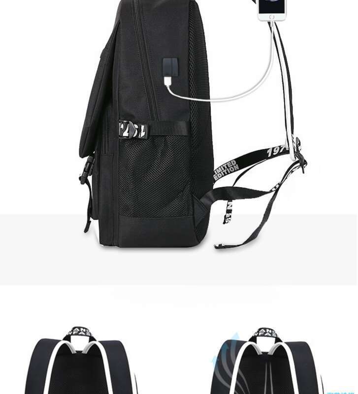 New Men's Casual Trend Large Capacity Backpack, Lightweight Spine Protection, Suitable For Middle School Students,_voghion.com