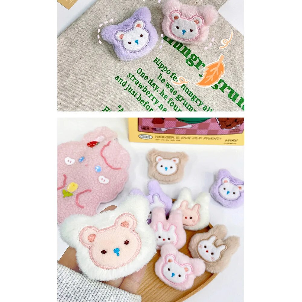 New plush brooch cute cartoon doll pendant girl's handbag jewelry DIY clothing accessories_voghion.com