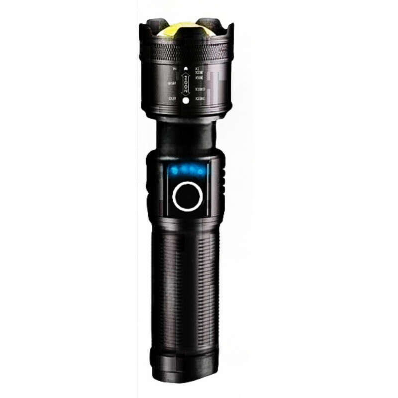 Noua lanternă telescopică tip C cu încărcare P50, cu lumină puternică, cu LED-uri pentru exterior_voghion.com