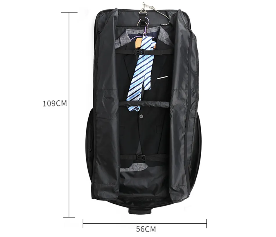 Herren Business Reisetasche Faltbare Wasserdichte Oxford Multifunktionale Lage Laptop Handtasche Staubdicht Tragbare Anzug Lagerung_voghion.com