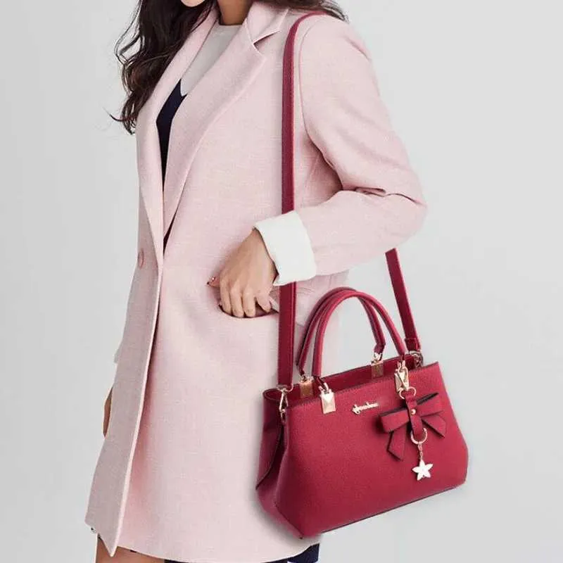 New Elegant Shoulder Bag for Women Designer Handbags Female Bags Plum Bowknot Sweet Messenger Crossbody Ba241022_voghion.com