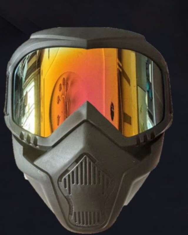 【3735 People's Collection】 Afneembaar stofdicht gezichtsmasker voor rijden, offroad-motorbril, verdikt_voghion.com