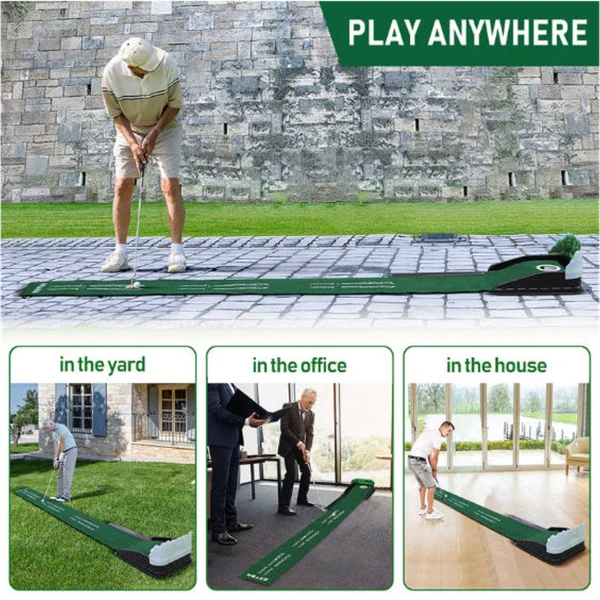 Tappetino da allenamento per il putting nel golf, ideale per sviluppare e allenare efficacemente le proprie abilità._voghion.com