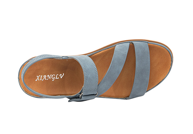 Strandsandalen, bequeme, atmungsaktive und vielseitige Römersandalen, Sandalen mit dicker Sohle_voghion.com