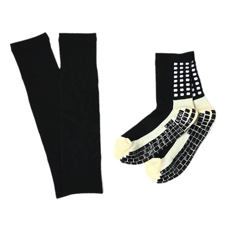 Unisex Football ispessito tubo centrale antiscivolo adesivo protezione gamba calcio grip soc set_voghion.com