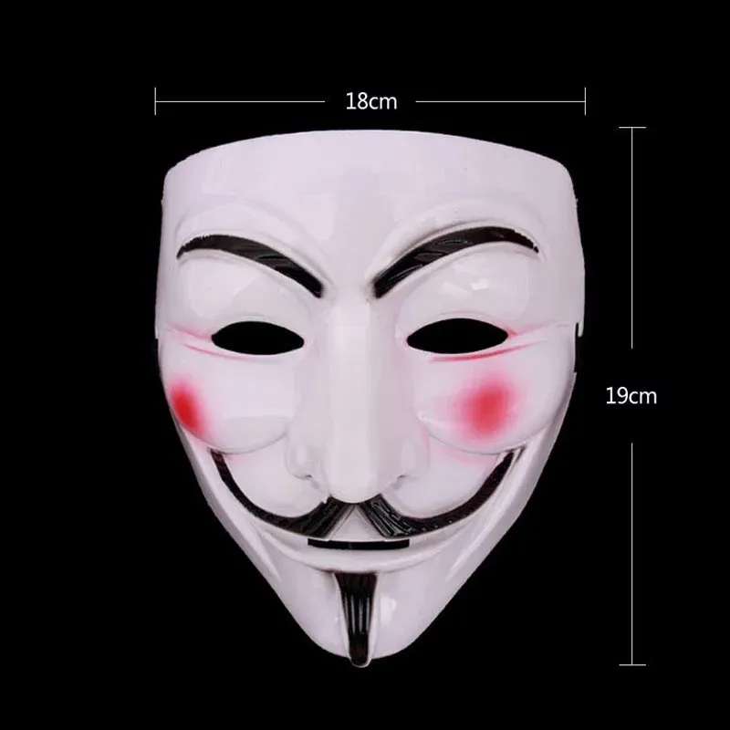 V jako Vendetta anonymní Guy Fawkes maškarní kostým pro dospělé kostýmní doplněk párty cosplay masky_voghion.com