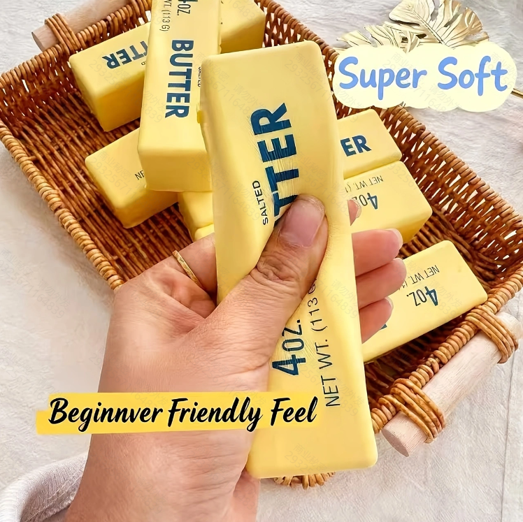 Butter Stick Squeeze Toy, Soft And Elastic Butter Toy