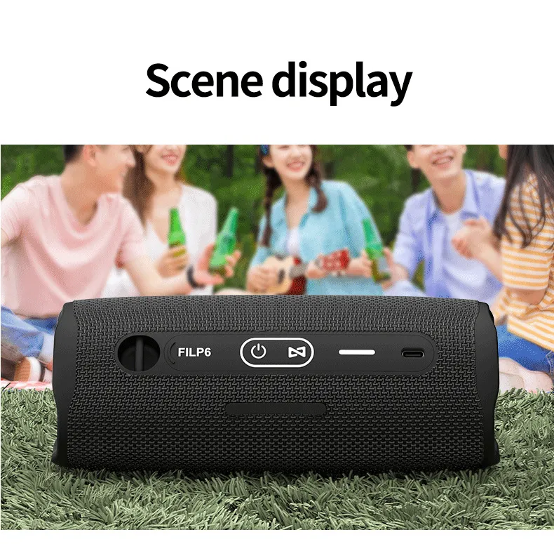 Flip6 BT Wireless Bluetooth Mini Speaker Outdoor Stereo Charge Music Waterproof Portable Speakers With Powerful Sound_voghion.com