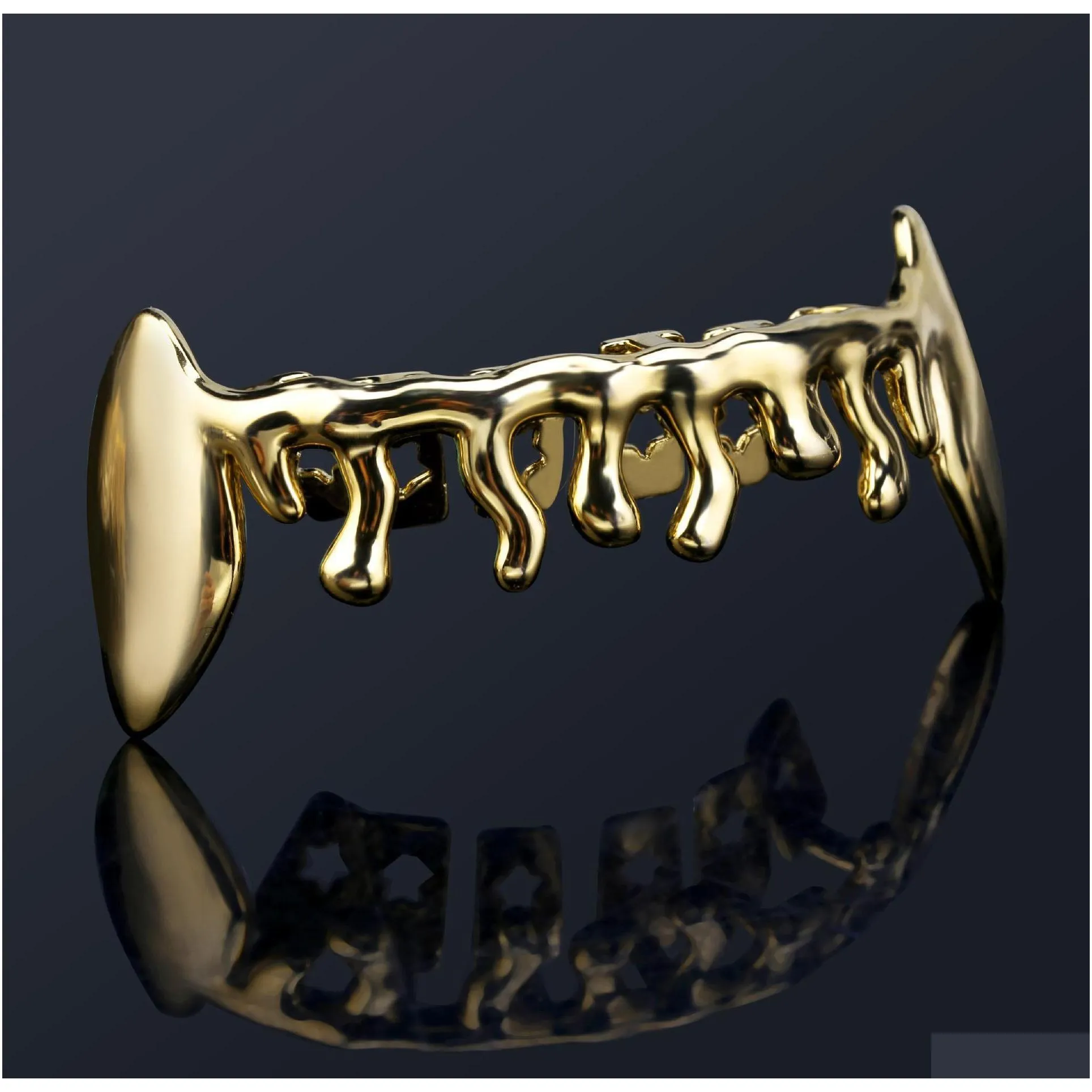 Goldzahnspangen Punk Hip Hop Mticolor Dia Benutzerdefinierte Bottom Grillz Dental Mund Fang Grills Zahnkappe VA DHGPQ_voghion.com