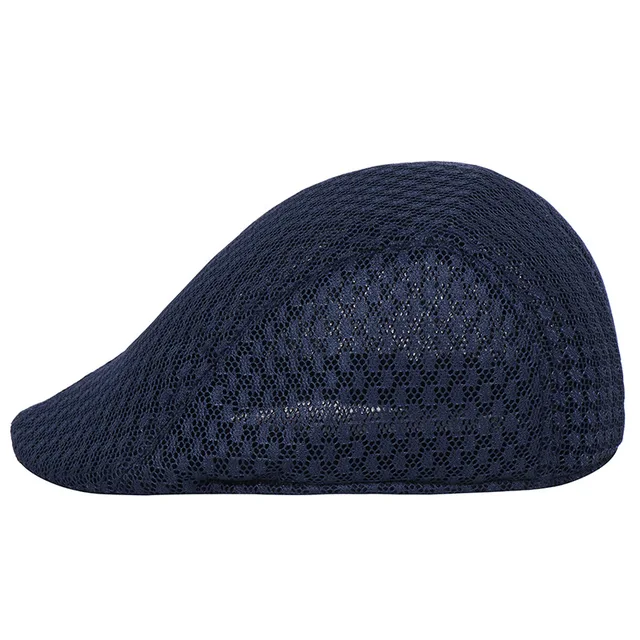 Großer Sale Heißer Verkauf Sommer Frauen Flache Baskenmütze Hohl Atmungsaktive Kappe Sonne Einfarbig Casual Zeitungsjunge Mode Britischen Stil Golf Hut Für Männer_voghion.com