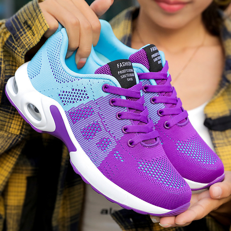 Women's shoes  casual shoes lightweight mother's shoes lace up air cushion  sports shoes women's shoes
