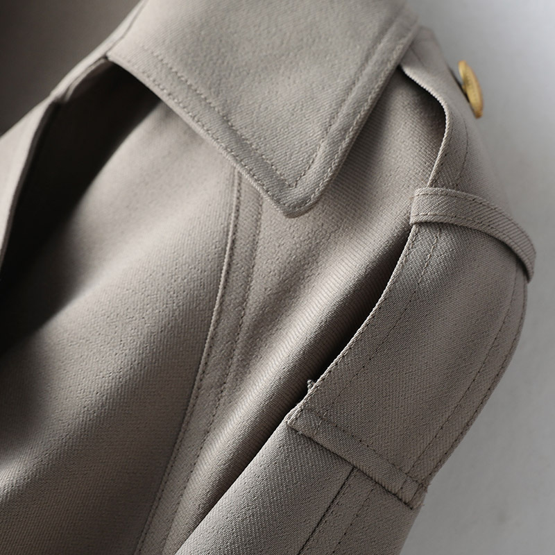 Nuova giacca a vento con cintura doppiopetto a maniche lunghe autunno autunno da donna H10023_voghion.com