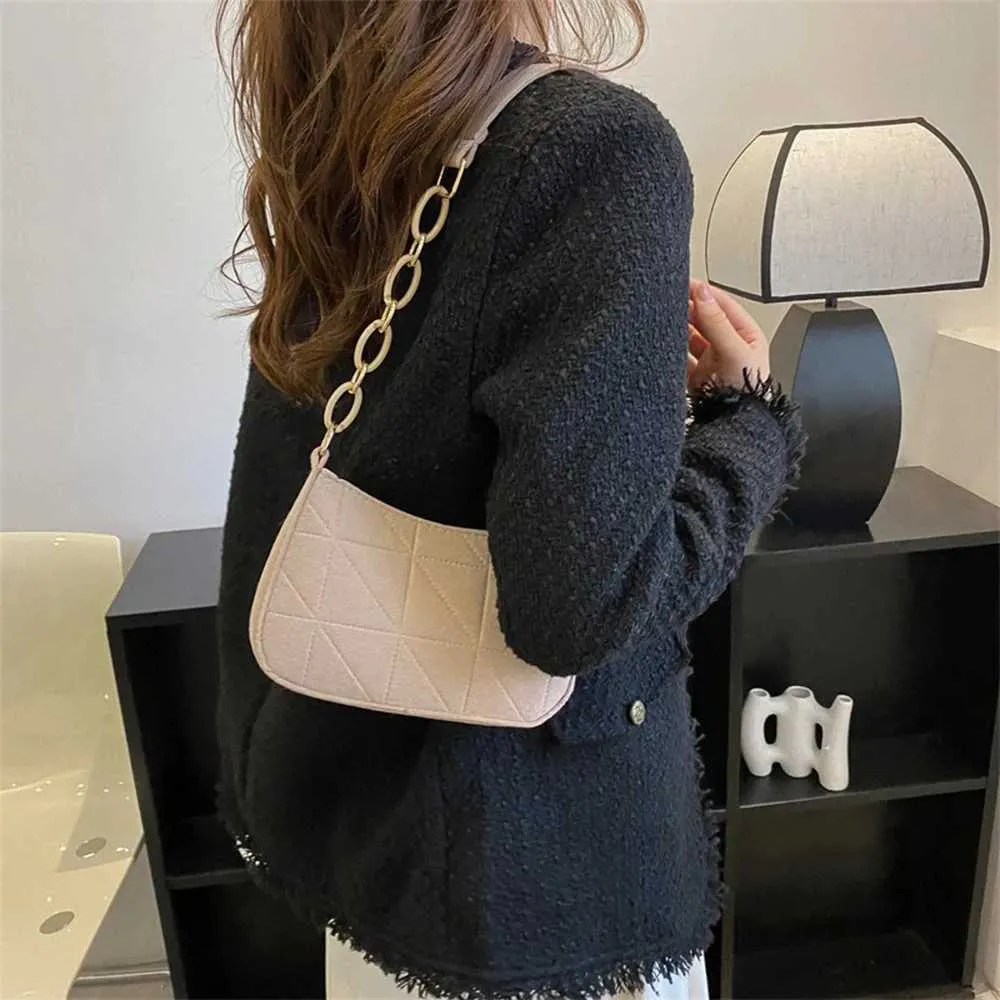 Sac de créateur pour femmes, nouvelle tendance de la mode rétro gerie, sac à bandoulière simple, portefeuille léger décontracté automne et hiver_voghion.com