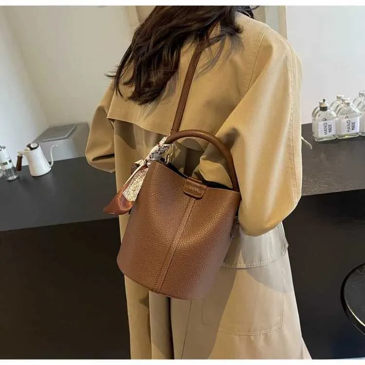 Borsa a secchiello retro donna borsetta a spalla e tracolla chic_voghion.com