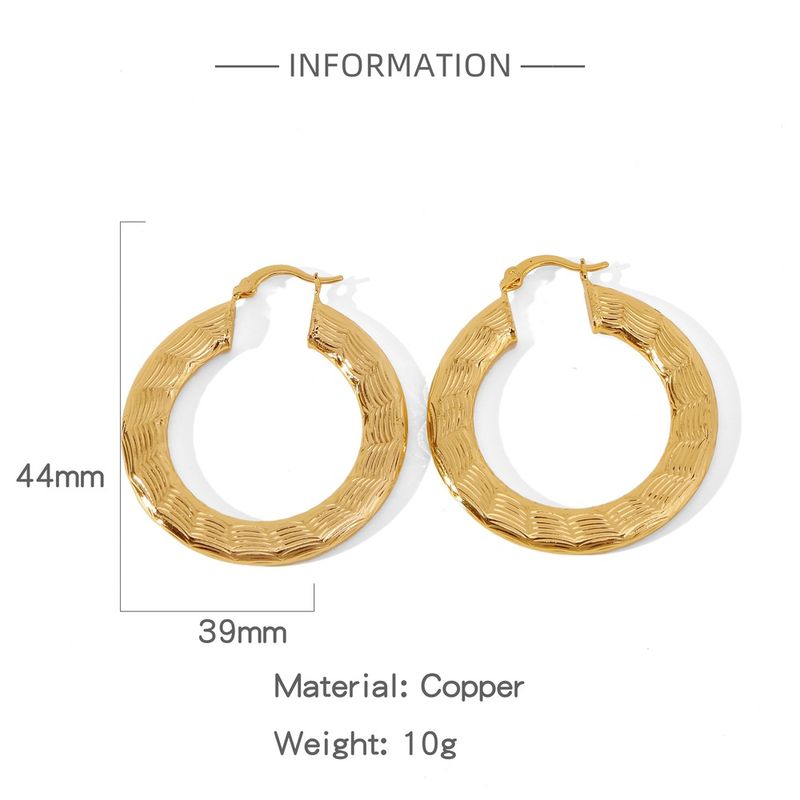 1 Pair Basic Modern Classic Style C U Shape Geometric Plating Copper Earrings Ear Studs_voghion.com