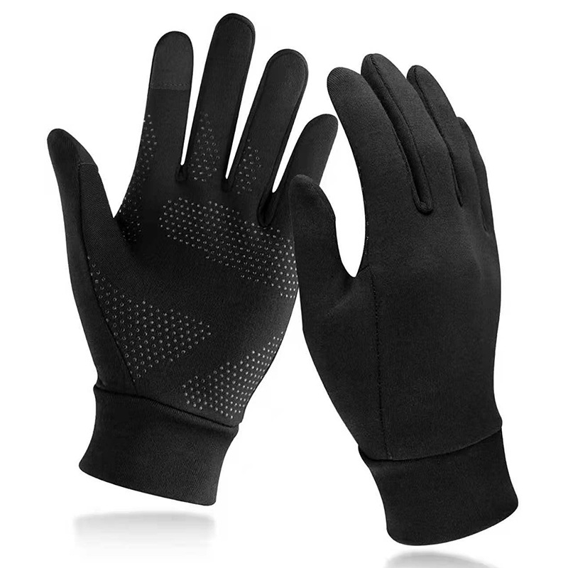 Gants unisexes chauds pour vélo, automne et hiver, doigts complets, sports de plein air, antidérapants, écran tactile, conduite, course à pied, pêche