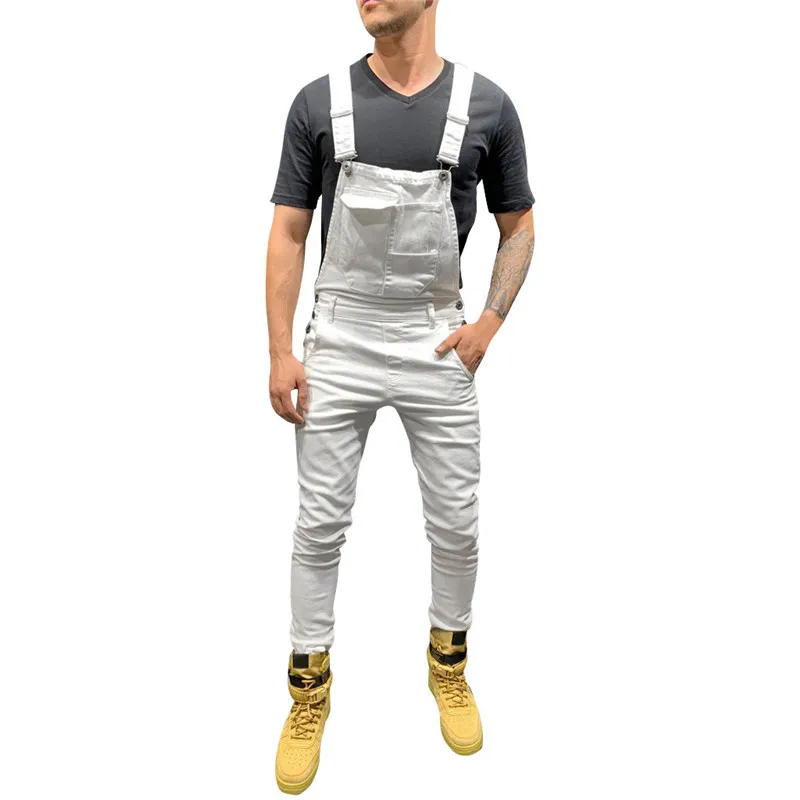 Cool Designer Brand Jeans Man Pants For Men Pocket Denim Overall Jumpsuit Streetwear Sexy Suspender Pant E21_voghion.com