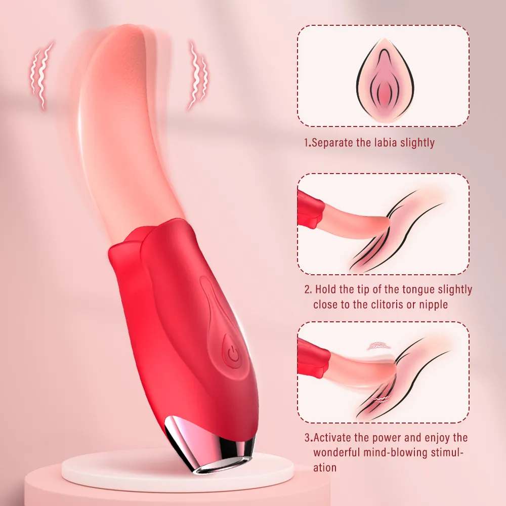 Vibratori Rose Vibratore Lecca Lingua Per Donne Orgasmo Pompino Punto G Stimolatore Clitorideo Capezzolo Femminile Recha 2024_voghion.com