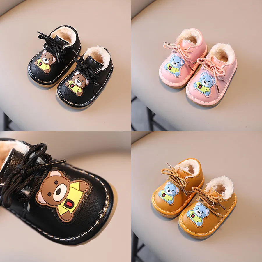 Infant Winter First Walkers Plush Warm Baby Girl Cute Cartoon Casual Boy Littlesprouts Flat Soft Comfortable Toddler_voghion.com