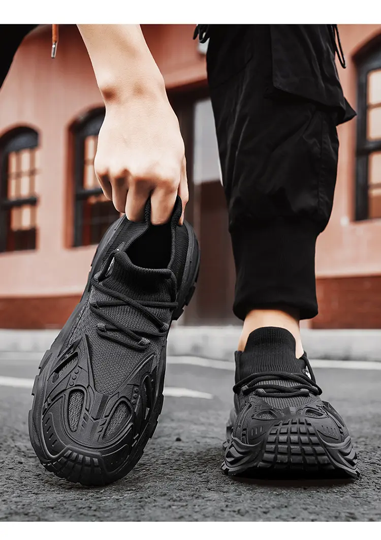 Herren Freizeitschuhe Mit Dicker Sohle Und Atmungsaktivem Mesh_voghion.com