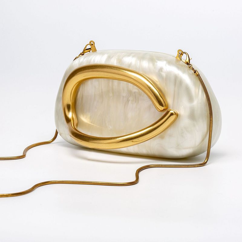 Borse da donna, nuove, a tracolla singola, a forma speciale, in acrilico, alla moda, per matrimoni e cene_voghion.com