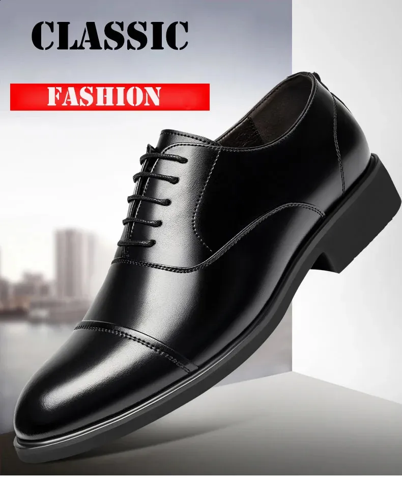 Größer werdende Schuhe für Männer, die größer werden, 6 cm, unsichtbare Einlegesohle für den täglichen Gebrauch, erhöhte Hochzeits-Oxfords für Herren_voghion.com