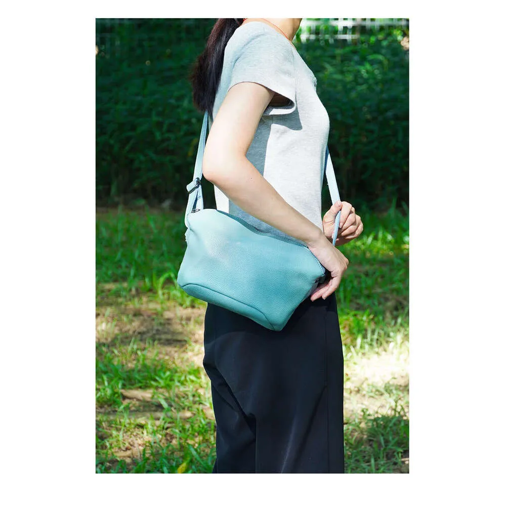 Zency Small Leather For Women Simple Casual Handba With Zip Pockets Adjustable Strap Shoulder Cross Body Purse Roomy_voghion.com