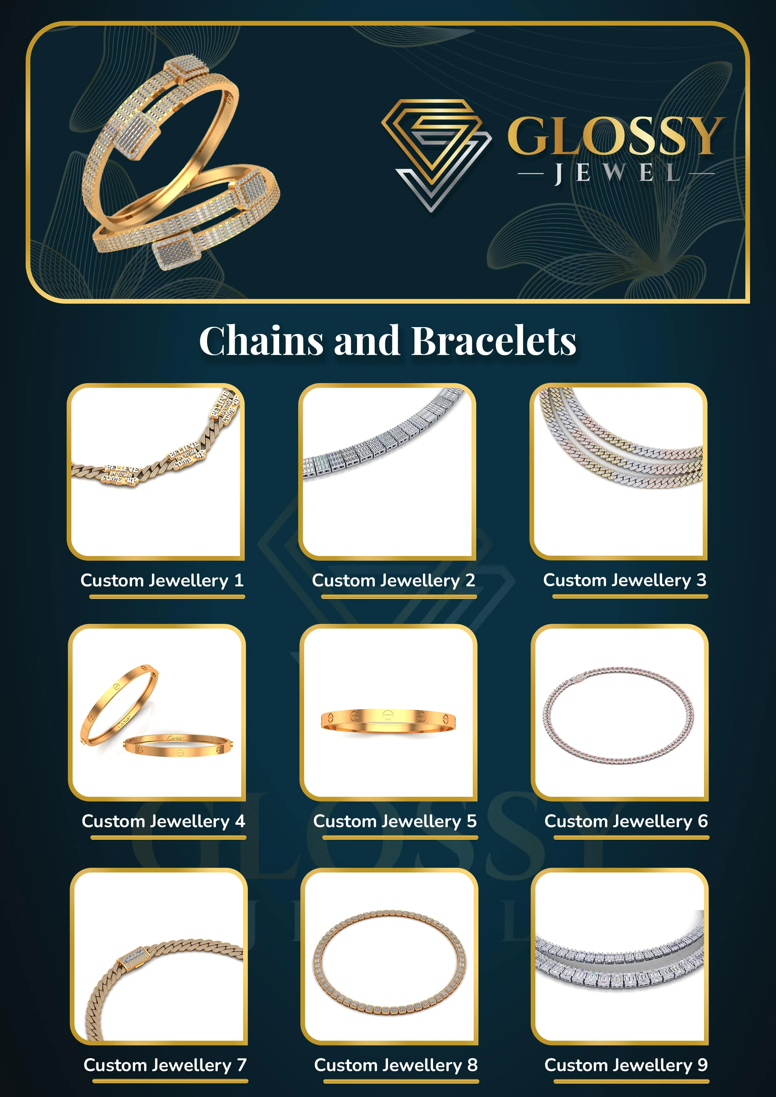 Set Miami Cuban High Jewelry Bangle Bracciale rotondo VVS Moissanite Diamond Link Oro bianco 10K_voghion.com